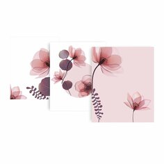 Подарочный набор коробок картон, 23х19х13 см, 3 в 1, РутаУпак, Весенние мотивы, Д1010ЗП.361