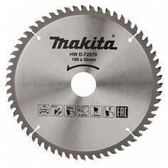 Диск пильный по алюминию Makita 190x30/20 60T (D-72970)