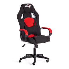 Кресло компьютерное TC Driver ткань чёрное с красным 55х49х126 см