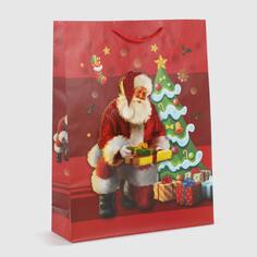 Пакет подарочный Due Esse Christmas babbo natale 3D 38x12x50 см
