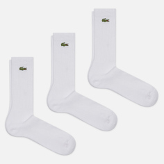 Комплект носков Lacoste Sport High-Cut 3-Pack, цвет белый