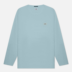 Мужской лонгслив C.P. Company 70/2 Mercerized Jersey Crew Neck, цвет голубой, размер S