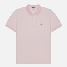 Мужское поло C.P. Company 70/2 Mercerized Jersey, цвет розовый, размер XL