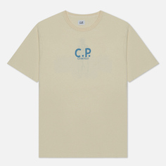 Мужская футболка C.P. Company Natural Jersey, цвет бежевый, размер S