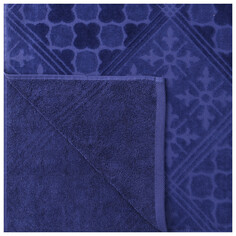 Покрывала, комплекты для спальни покрывало CLEANELLY Орнаменто 200х220см махровое синее, арт.НЦС5501-4089