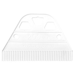 Шпатели шпатель DECOR для нанесения клея пластиковый 200 мм, зуб 1,6 мм, арт.316-5200