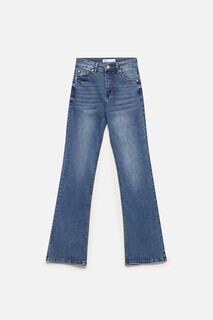 брюки джинсовые женские Джинсы клеш с высокой посадкой Befree