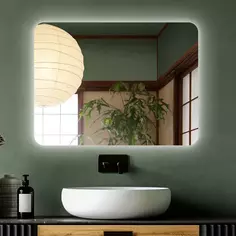 Зеркало для ванной Сингапур DSSN8060 с подсветкой сенсорное с подогревом 80x60 см Без бренда