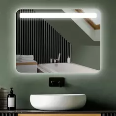 Зеркало для ванной Нью-Йорк DSN8060 с подсветкой сенсорное 80x60 см Без бренда