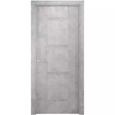Дверь межкомнатная глухая без замка и петель в комплекте Виктория 90x200 финиш-бумага цвет бетон