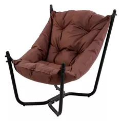 Кресло складное Capri CPR001 83x50x86 см сталь/полиэстер цвет коричневый Без бренда