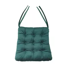 Подушка на сиденье Linen Way «Emerald 1» 40x36 см цвет темно-бирюзовый