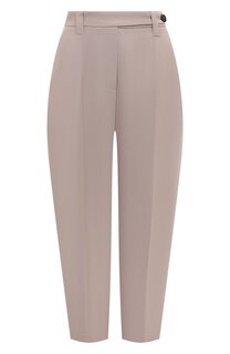 Брюки из вискозы и льна Brunello Cucinelli