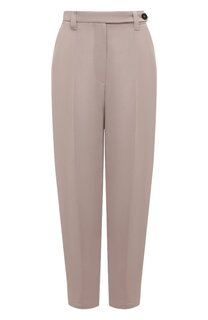 Брюки из вискозы и льна Brunello Cucinelli