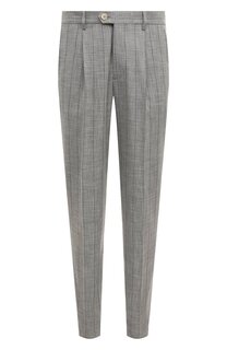 Брюки из хлопка и шерсти Brunello Cucinelli