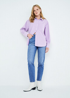 Вельветовая рубашка, Фиолетовый O'stin