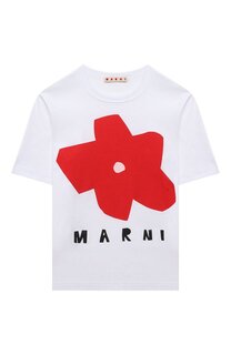 Хлопковая футболка Marni