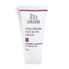 Крем для лица LPLANTS Крем от морщин для лица и век с гиалуроновой кислотой Hyaluronic Face & Eye Cream 50.0 L'plants