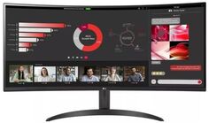 Монитор 34" LG 34WR50QC-B VA, 3440x1440, 100Hz, 5ms, 178°/178°, 300 cd/m, 3000:1, HDMI, DP, FreeSync, black