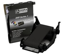 Лента красящая Zebra 800011-101 Load-N-Go monochrome ribbon Black, для ZXP1, 1000 отпечатков Зебра