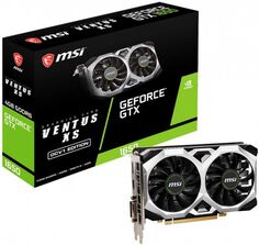 Видеокарта PCI-E MSI GeForce GTX 1650 D6 VENTUS XS OCV1 (GTX 1650 D6 VENTUS XS OCV1) 4GB GDDR6 128bit 12nm 1485/12000MHz DVI-D/HDMI/DP