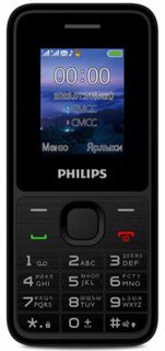 Мобильный телефон Philips E2125 Xenium черный моноблок 2Sim 1.77" 128x160 Thread-X GSM900/1800 MP3 FM microSD