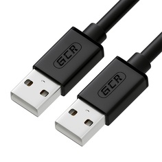 Кабель интерфейсный USB 2.0 GCR GCR-UM2M-BB2S-1.8m 1.8m AM/AM черный, 28/28 AWG, экран, армированный, морозостойкий