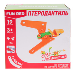 Конструктор гибкий "Птеродактиль Fun Red", 19 деталей