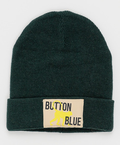 Зеленая шапка Button Blue