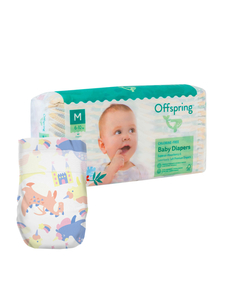 Offspring подгузники, M 6-10 кг. 42 шт. Расцветка Единороги