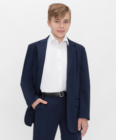 Пиджак однобортный с карманами синий Button Blue Teens line