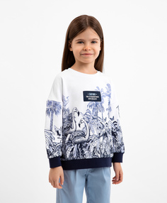 Толстовка оверсайз белая Gulliver