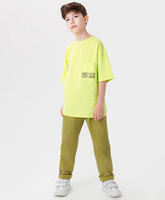 Брюки цвета хаки Button Blue