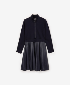 Платье прилегающего силуэта синее Gulliver