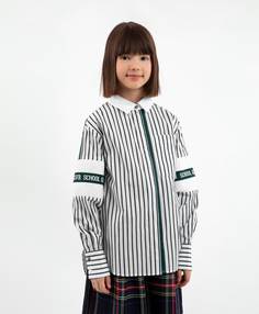 Блузка в полоску свободной формы Gulliver