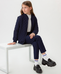 Толстовка на молнии темно-синяя Button Blue