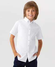 Рубашка с коротким рукавом белая Button Blue