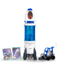 Ракета с космонавтом и луноход с металлоискателем марсоход Astropod