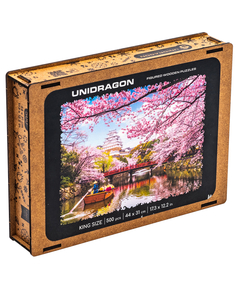 Деревянный пазл Сакура 500 деталей Unidragon
