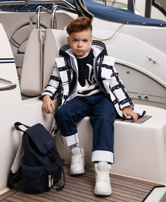 Комплект: тренч и тонкое стеганое пальто мультицвет для мальчика Gulliver (134)