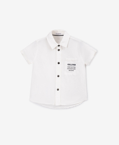 Рубашка с коротким рукавом белая для мальчика Gulliver (9-12)