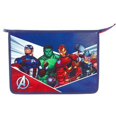 Папка для тетрадей а4, на молнии, с эффектом металлика, мстители Marvel