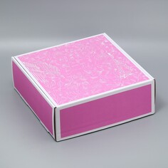 Коробка подарочная складная, упаковка, you are beautiful, 33 х 33 х 12 см Дарите Счастье
