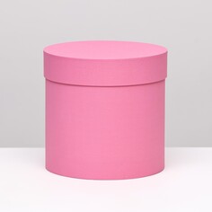 Шляпная коробка розовая, 18 х 18 см NO Brand