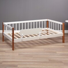 Кровать детская сова, спальное место 1600*800, белый/коричневый NO Brand