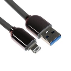 Кабель lightning - usb, 6 а, оплетка tpe, морозоустойчивый, 1 метр, серый NO Brand