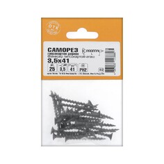 Саморезы гипсокартон-дерево 3,5х41, 25 шт NO Brand