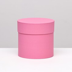 Шляпная коробка розовая, 13 х 13 см NO Brand