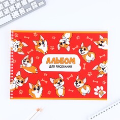 Альбом для рисования на гребне а4, 32 листа NO Brand