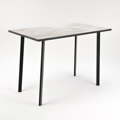 Стол обеденный модерн laksi, 1104x594x756, черный /цемент NO Brand